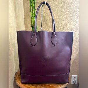 MULBERRY BLOSSOM TOTE IN OXBLOOD CALF NAPPA LEATHER